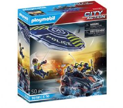 PLAYMOBIL CITY ACTION - POLICIER PARACHUTISTE ET QUAD DU BANDIT #70781